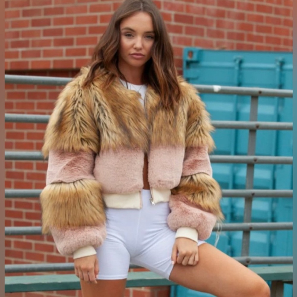 SACHI faux fur jacket